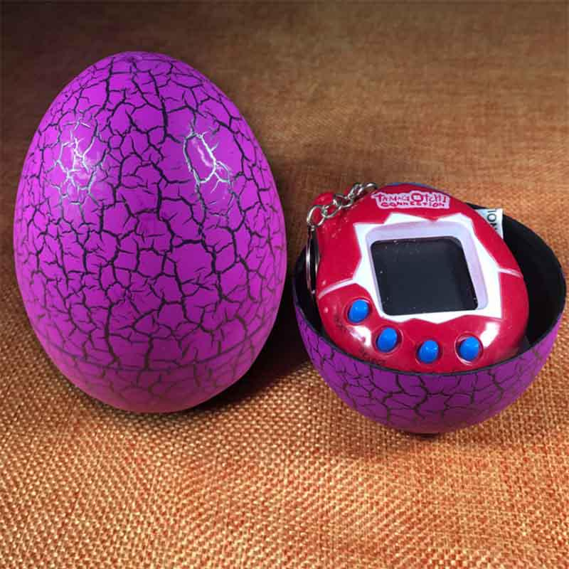 Фото Игрушка электронный питомец Тамагочи в Яйце Динозавра Bordo розовый