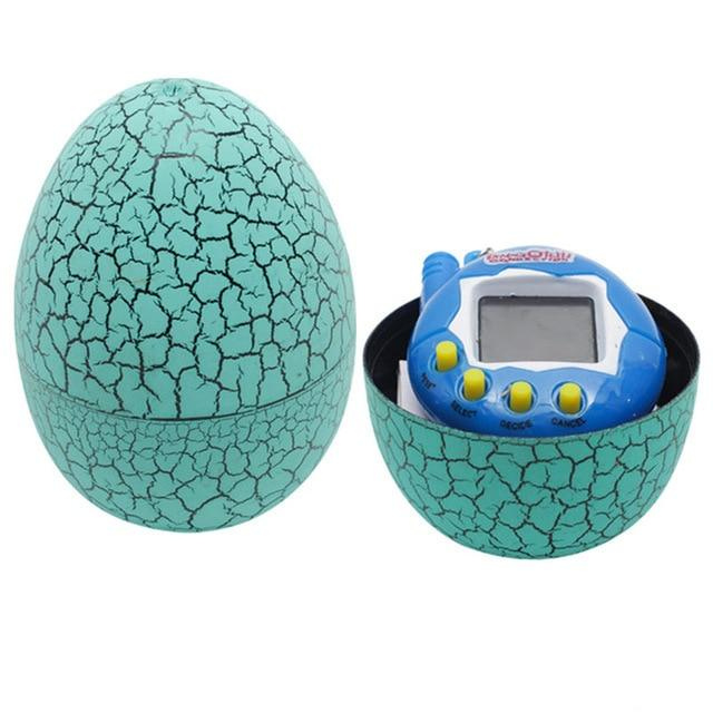 Фото Игрушка электронный питомец Тамагочи в Яйце Динозавра Bordo бирюзовый