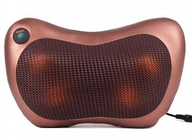 Фото Подушка-массажер для дома и машины Спартак Car and Home Massage Pillow, коричневая