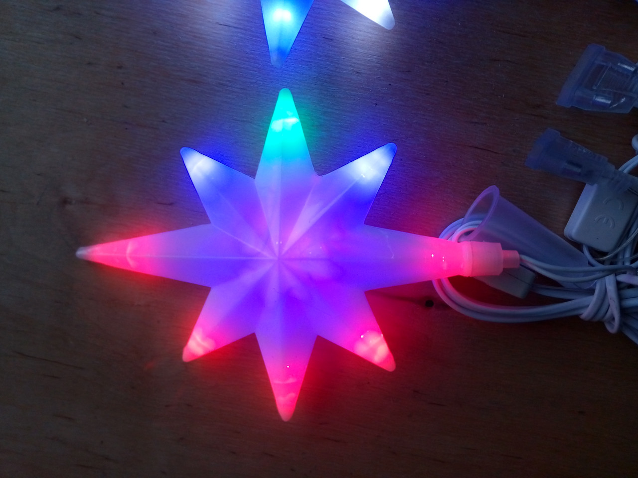 Фото Новогодняя светодиодная ВЕРХУШКА на ёлку мультиколор