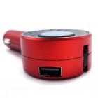 Фото 5 Автомобильный адаптер с двумя USB портами 3 в 1 Lightning + Micro USB + Type-C CC2