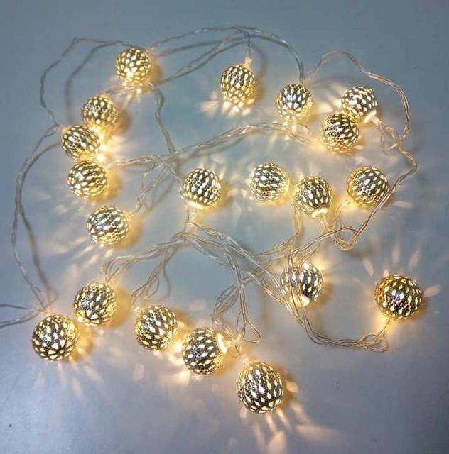 Гирлянда MHZ LED 20 WW metal Warm White