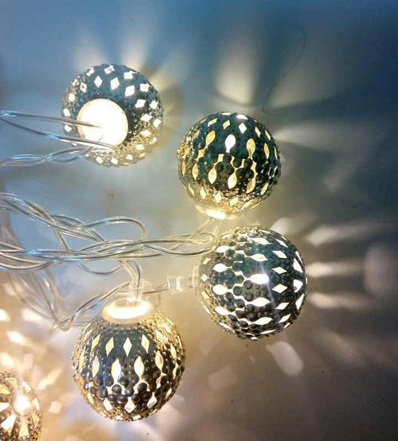 Гирлянда MHZ LED 20 WW metal Warm White