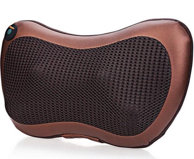 Подушка-массажер для дома и машины Спартак Car and Home Massage Pillow, коричневая