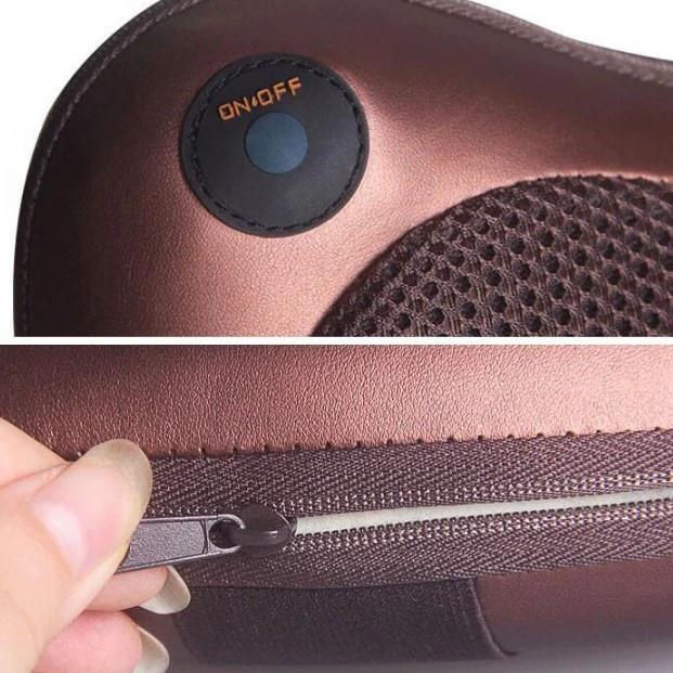 Фото 2 Подушка-массажер для дома и машины Спартак Car and Home Massage Pillow, коричневая