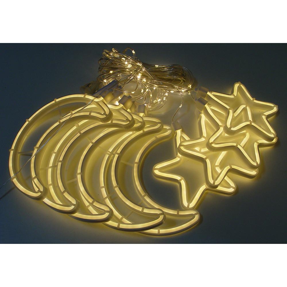 Гирлянда Xmas Copper curtain 7260 9WW-1, 3x0.7 м, желтый цвет свечения