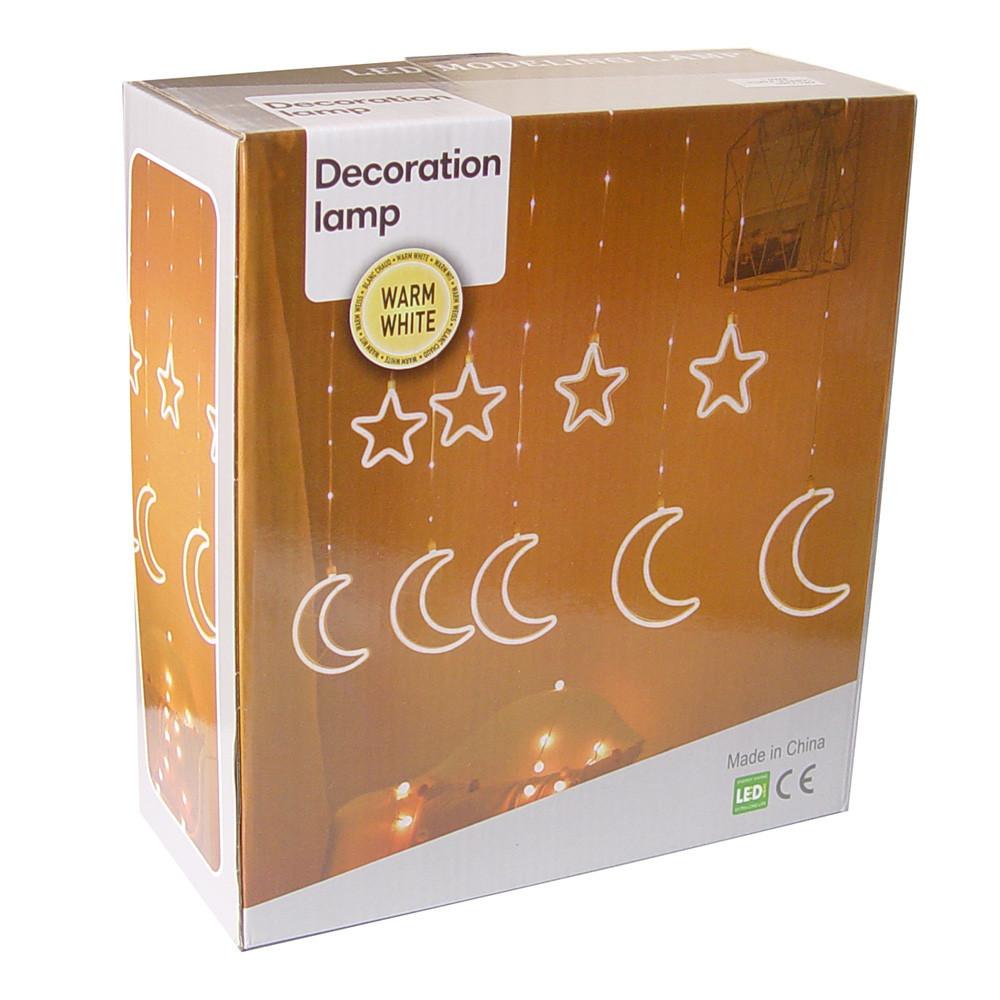 Гирлянда Xmas Copper curtain 7260 9WW-1, 3x0.7 м, желтый цвет свечения