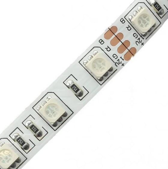 Светодиодная лента с пультом и контроллером MHZ SMD 5050 RGB 7373, гибкая