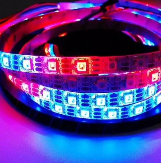 Фото 2 Светодиодная лента с пультом и контроллером MHZ SMD 5050 RGB 7373, гибкая