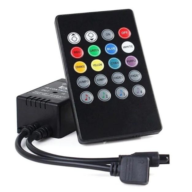 Фото 3 Светодиодная лента с пультом и контроллером MHZ SMD 5050 RGB 7373, гибкая