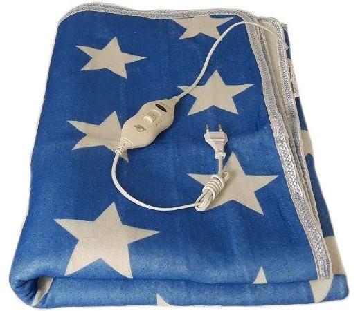 Фото 1 Простыня с подогревом Electric Blanket 7418 150х120 см, синяя с белым