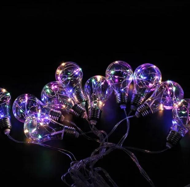 Фото 2 Гирлянда светодиодная Xmas Лампочка 7280 80М-2 10 LED 3 м Multicolor