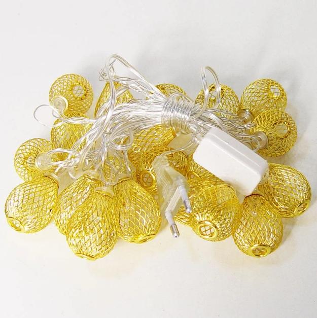 Фото 2 Гирлянда светодиодная Xmas Golden Lamp 7400 20 LED 4 м Yellow
