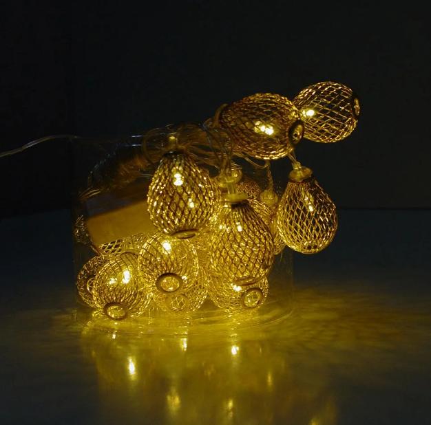 Фото 4 Гирлянда светодиодная Xmas Golden Lamp 7400 20 LED 4 м Yellow