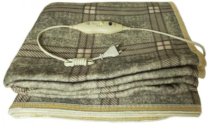 Фото 1 Электропростынь HLV Electric Blanket 7417 150х120 см клетчатый Gray