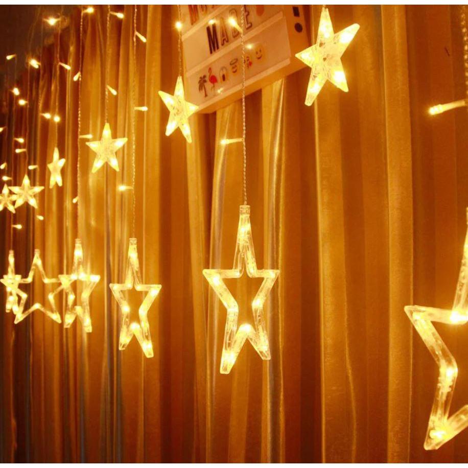 Гирлянда светодиодная Xmas STAR CURTAIN WW