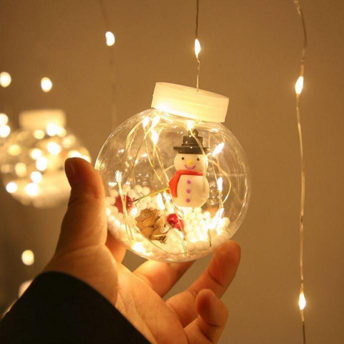 Фото 2 Гирлянда Xmas WW-1 Copper Curtain Ball Lamp