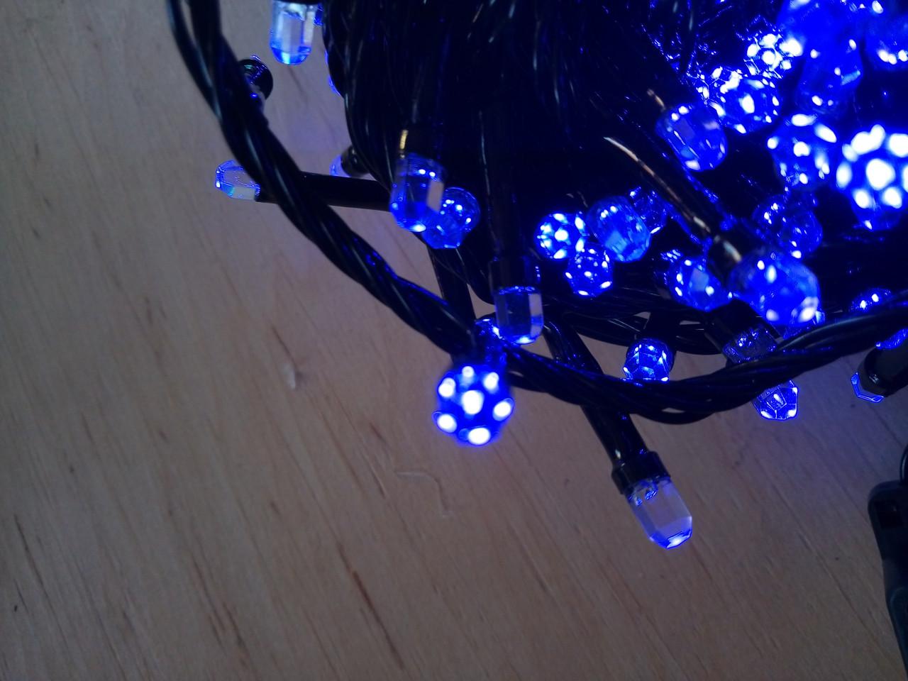 Новогодняя светодиодная гирлянда РУБИНКА 100LED синий