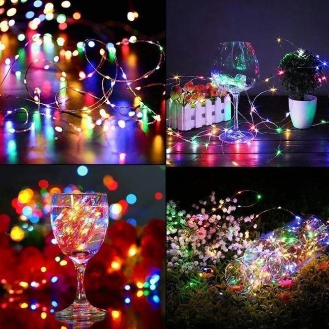 Фото 5 Гирлянда Xmas 200 Led Капля росы 20M Мультицветная 220V