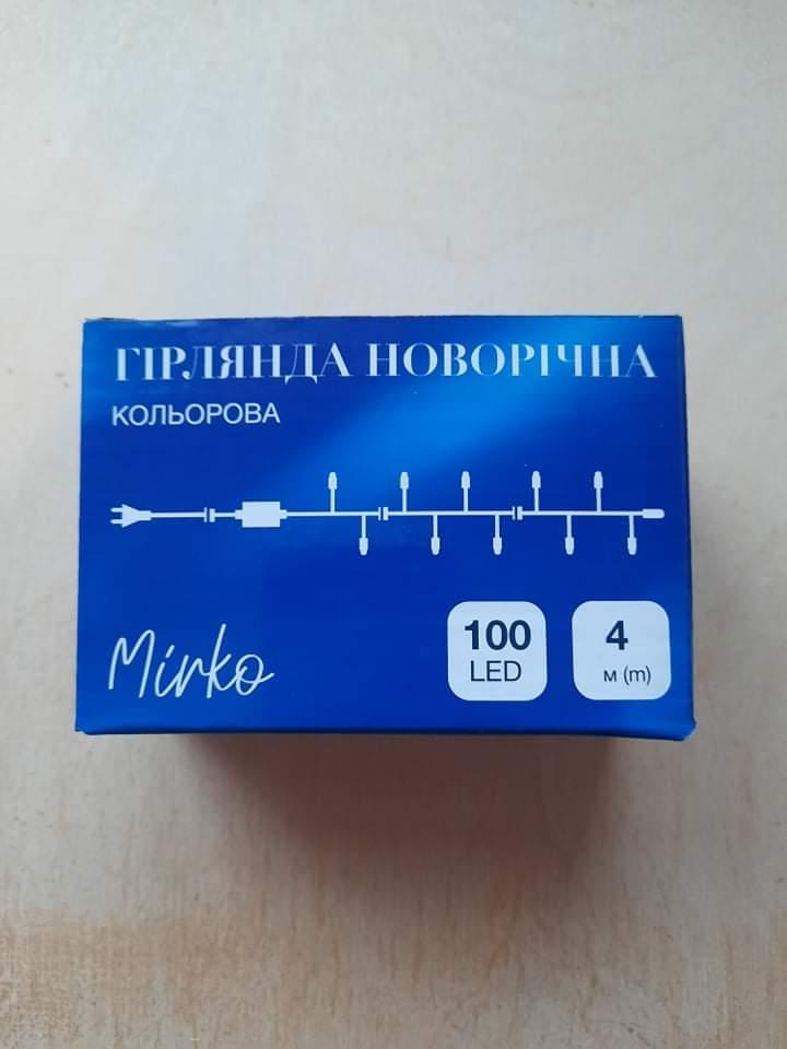 Гирлянда светодиодная Mirko 100 Led 4 м мультицвет