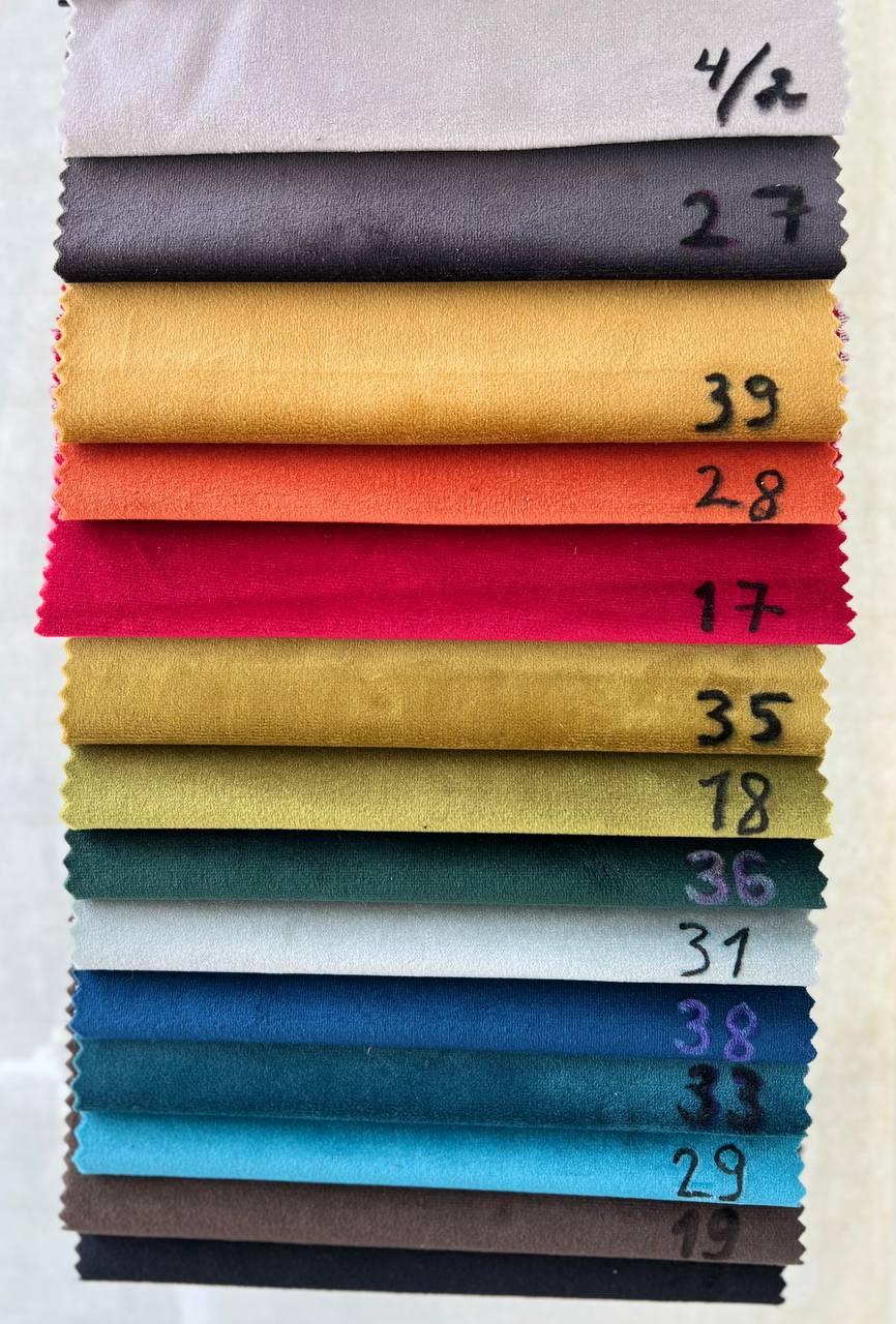 Фото 2 Пуф 5 в 1 трансформер прошитий, розкладний табурет велюр світло-бежевого кольору