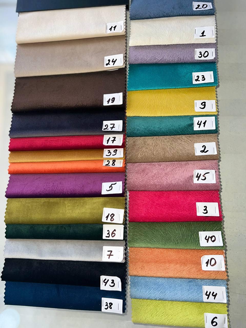 Фото 4 Пуф 5 в 1 трансформер прошитий, розкладний табурет велюр синього кольору