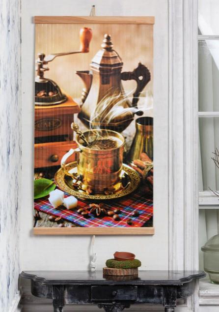 Фото 1 Настенный обогреватель-картина инфракрасный ТРИО 400W, 100 х 57 см, кофе